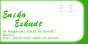 eniko eskudt business card